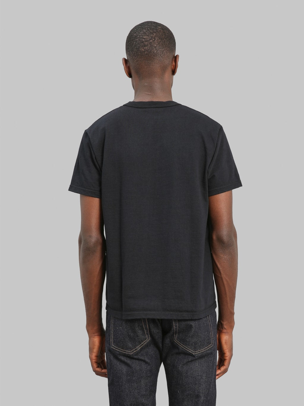 Deluxeware Heavyweight Loopwheeled TShirt Black back fit