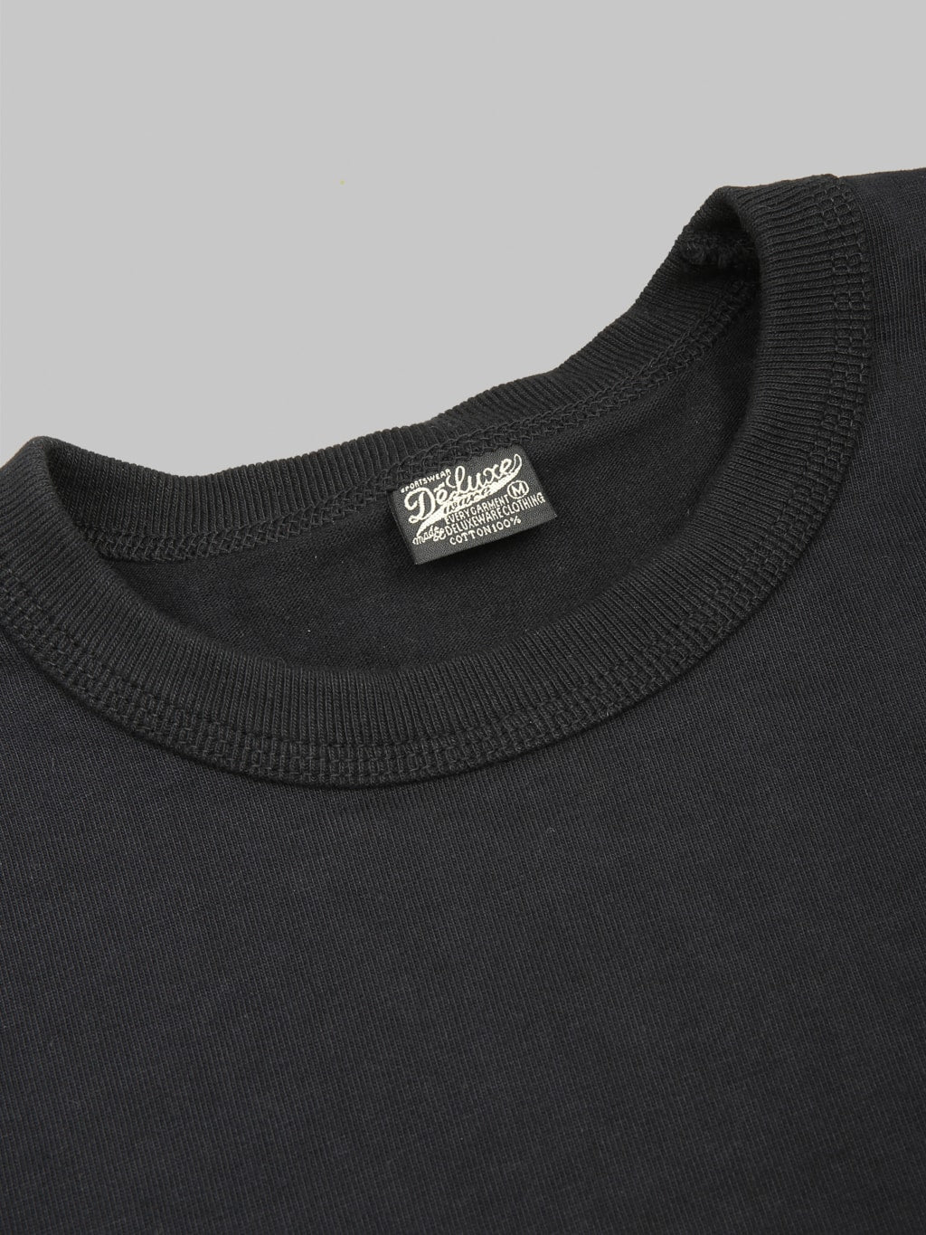 Deluxeware Heavyweight Loopwheeled TShirt Black tag