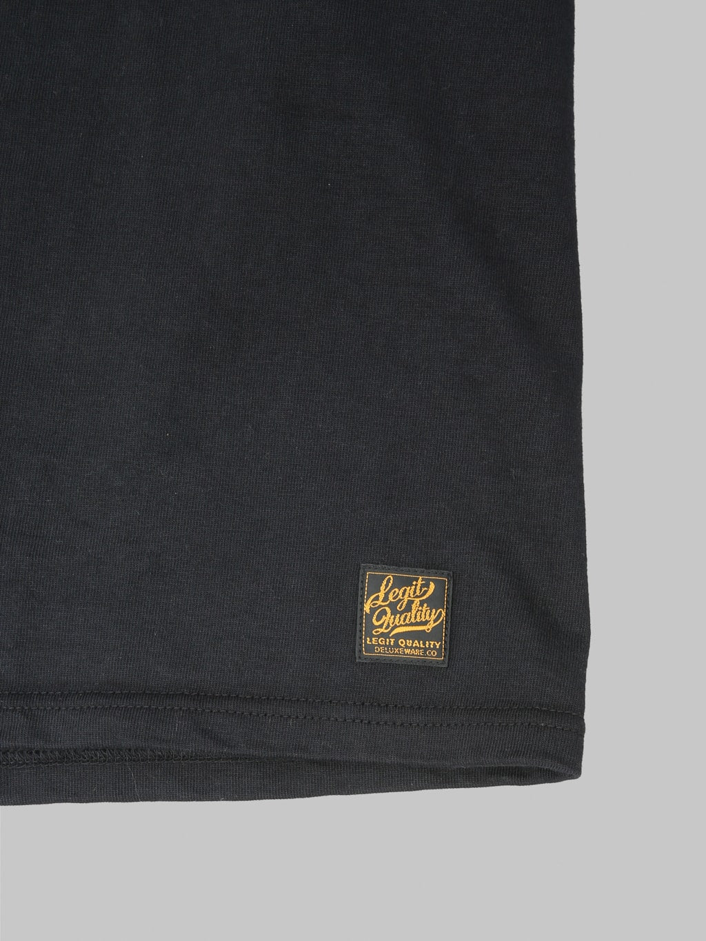 Deluxeware Heavyweight Loopwheeled TShirt Black detail