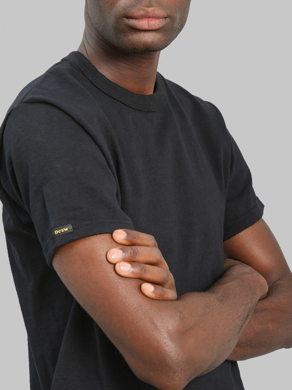 Deluxeware Heavyweight Loopwheeled TShirt Black sleeve