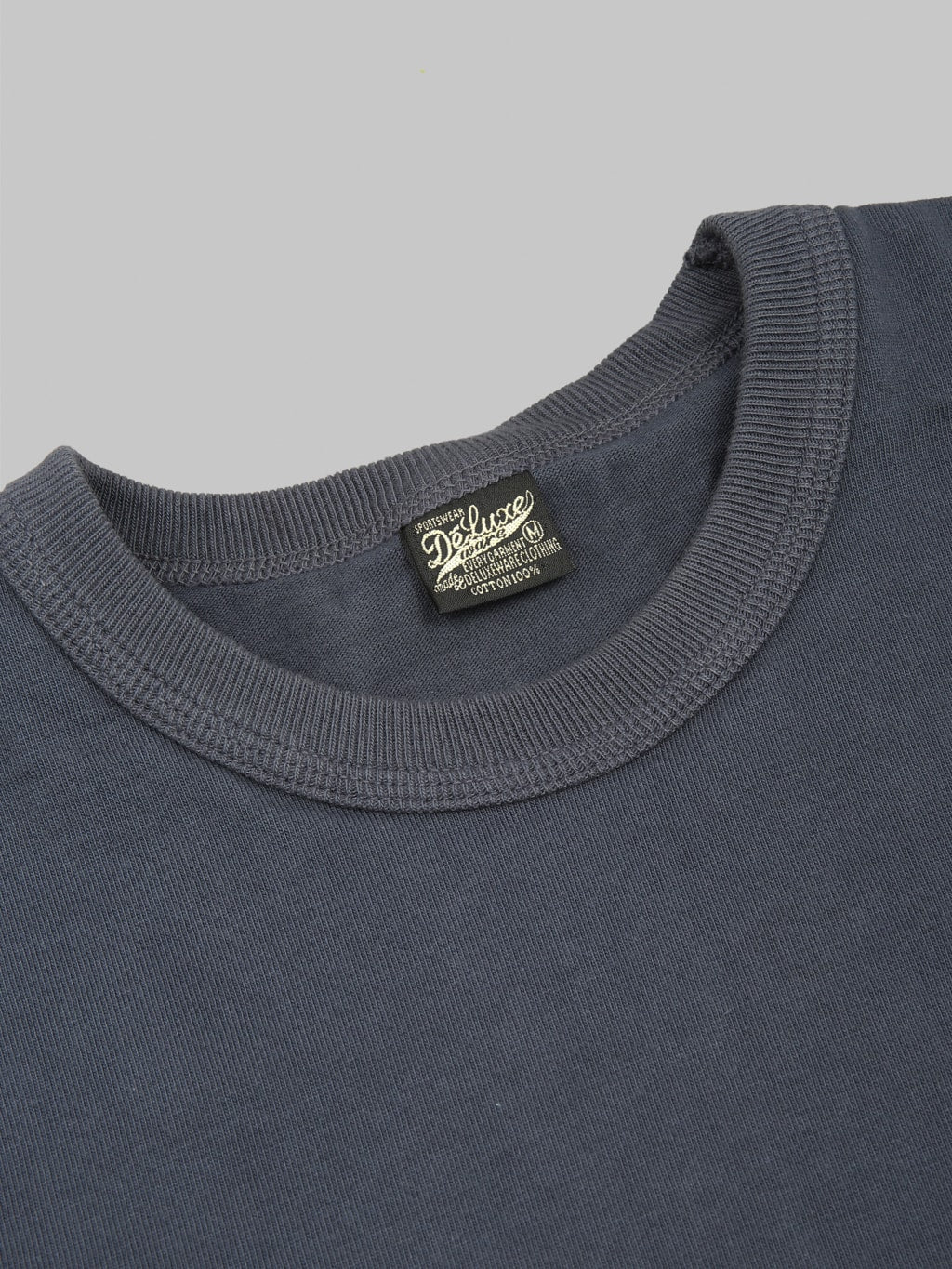 Deluxeware DXTS-00 12.5oz Heavyweight Loopwheeled T-Shirt Blue