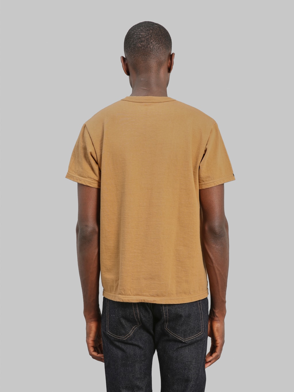Deluxeware DXTS 00 Heavyweight Loopwheeled TShirt Gold back fit