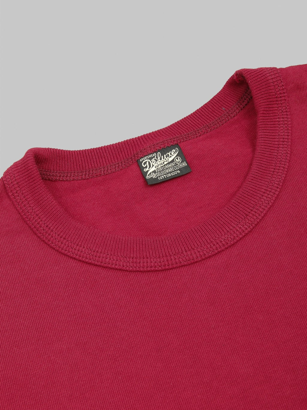 Deluxeware DXTS00 Heavyweight Loopwheeled TShirt Red tag