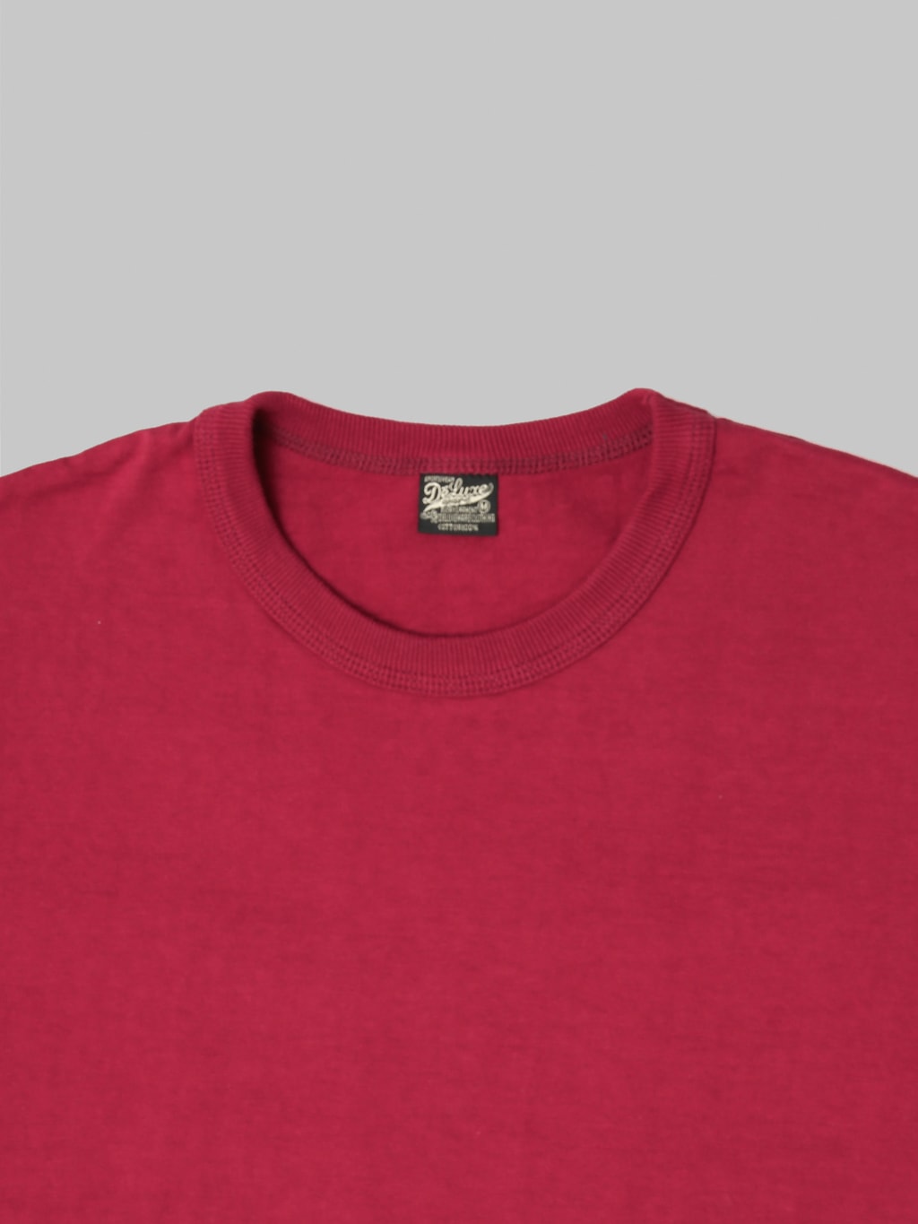 Deluxeware DXTS00 Heavyweight Loopwheeled TShirt Red collar