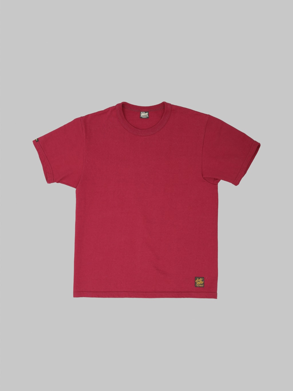 Deluxeware DXTS00 Heavyweight Loopwheeled TShirt Red front