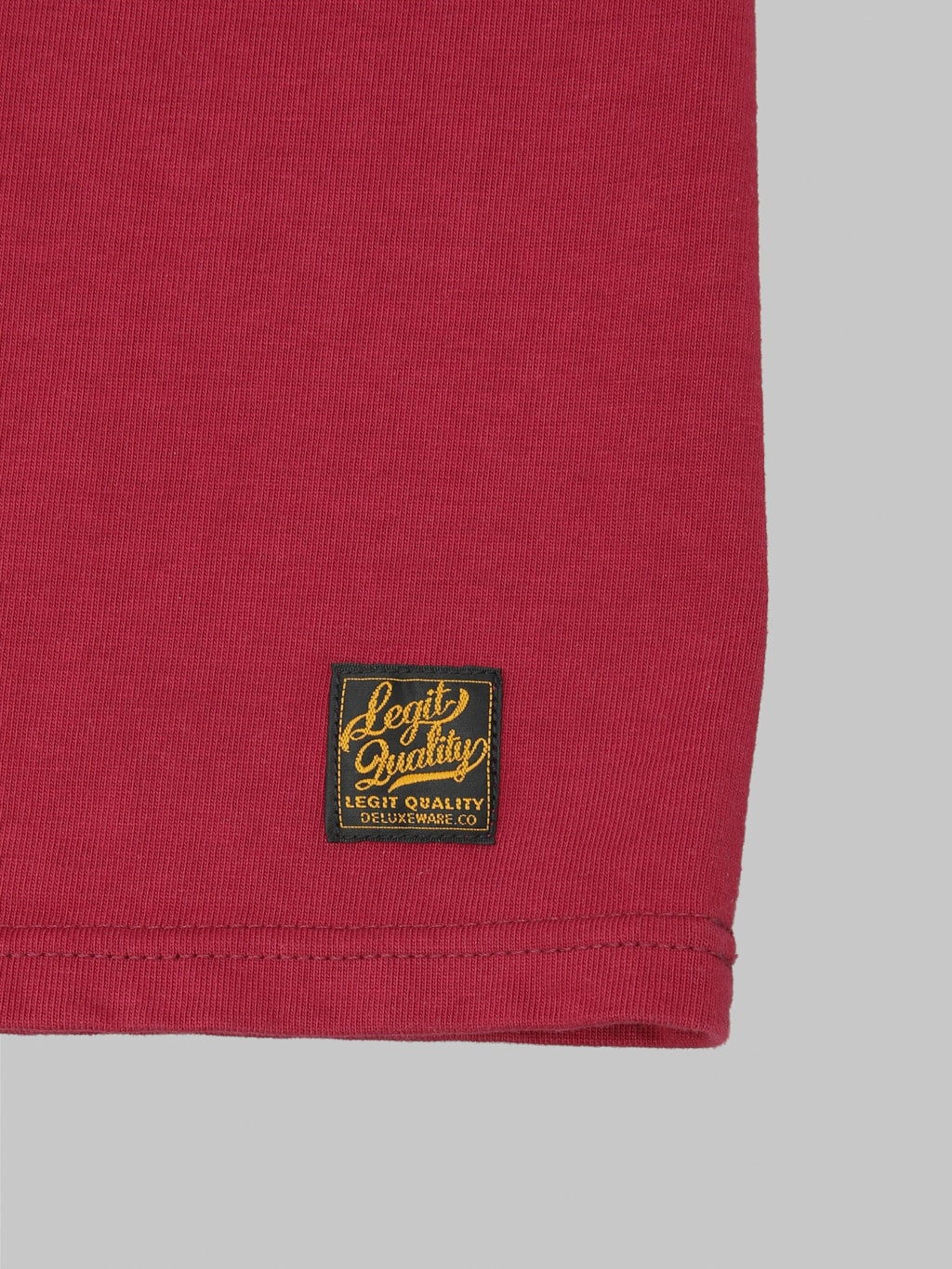 Deluxeware DXTS00 Heavyweight Loopwheeled TShirt Red 100 cotton