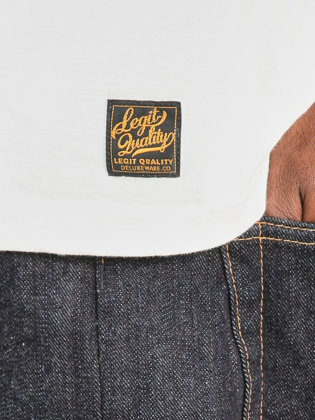 Deluxeware DXTS00 Heavyweight Loopwheeled TShirt Red logo