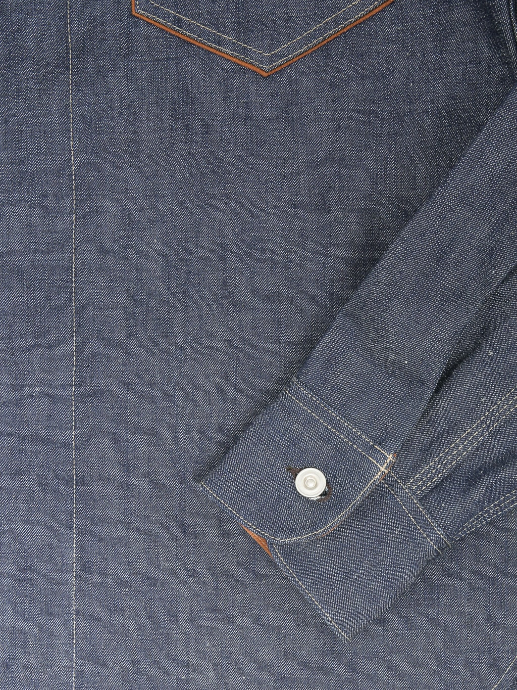 Deluxeware 7640 1940s Denim Shirt yarn texture