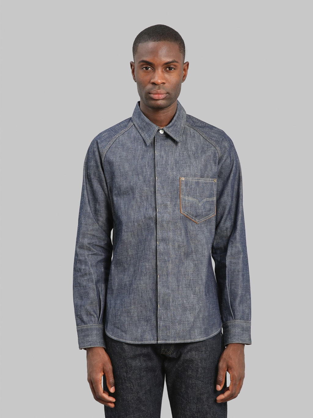 1940s dress shirt 1940s Collarless Dress Shirt