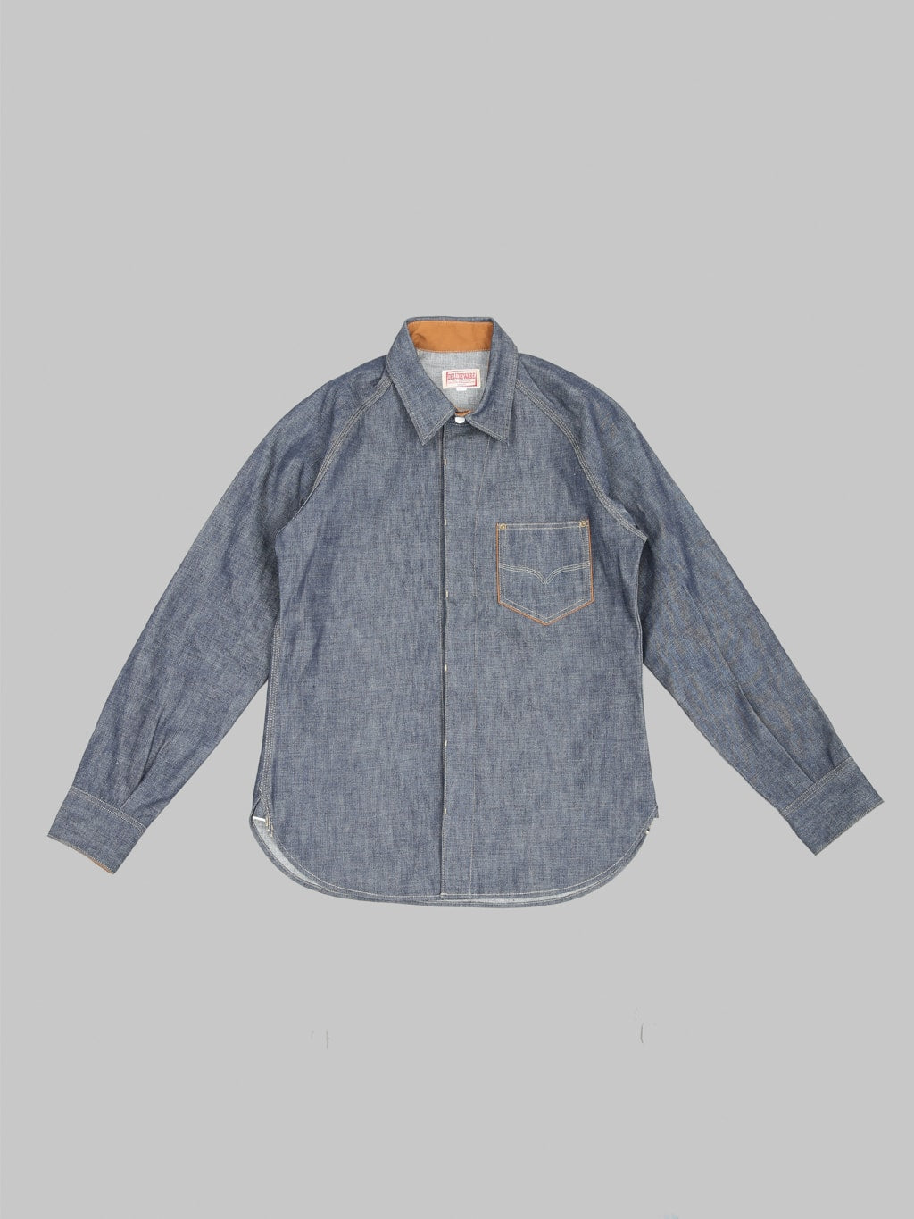 Deluxeware 7640 1940s Denim Shirt front