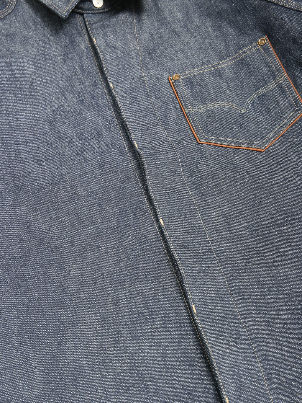 Deluxeware 7640 1940s Denim Shirt 100 cotton