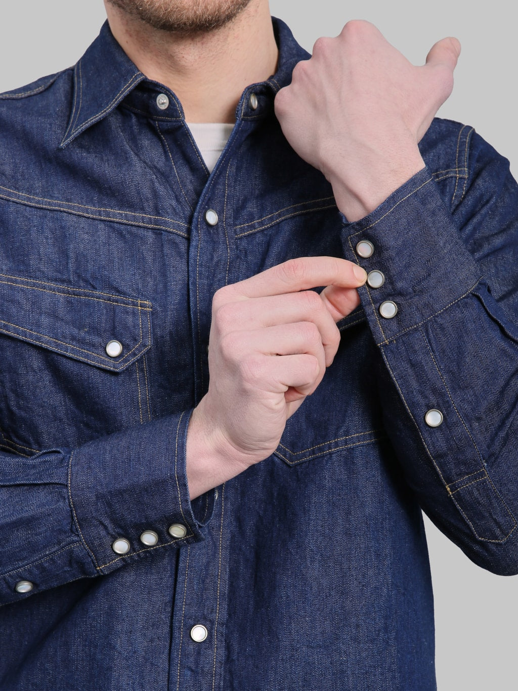 Deluxeware 7500 Saddle Master Indigo Shirt