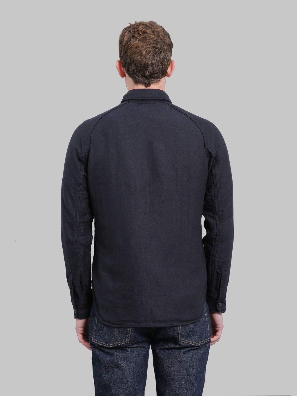 Deluxeware 7649C 40's Native Border Shirt Navy - Redcast Heritage Co.