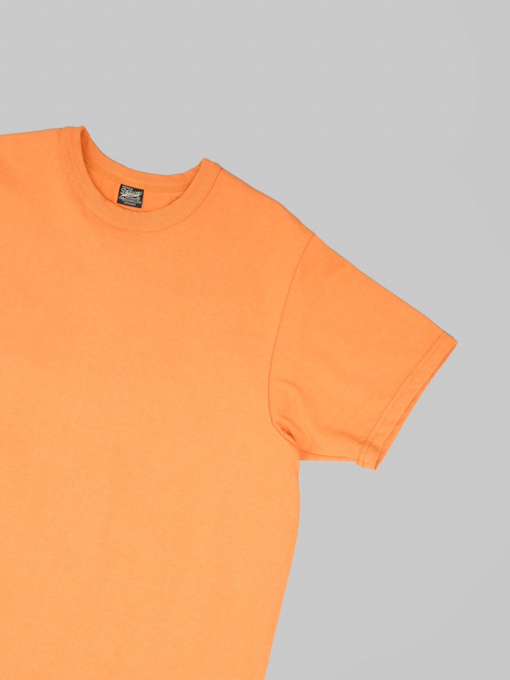 Deluxeware DXTS00 Heavyweight Loopwheeled TShirt Texas Orange short sleeve