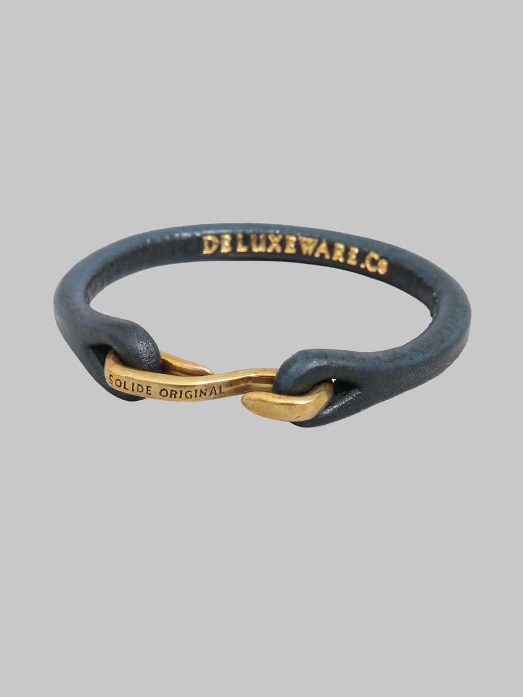 Deluxeware Leather Bracelet Navy 6mm Tochigi Steerhide | Japan