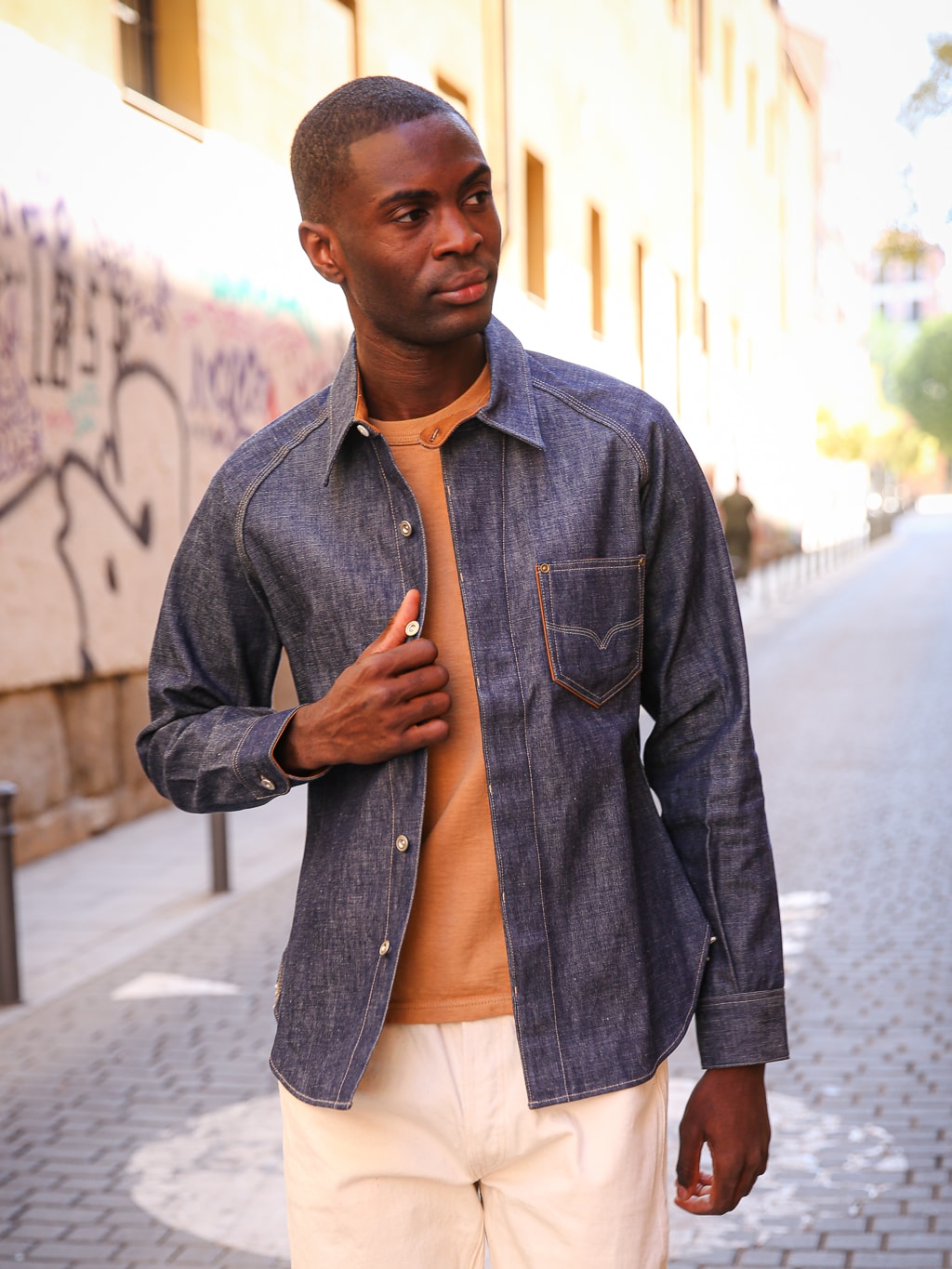 Deluxeware 7640 1940's Denim Shirt