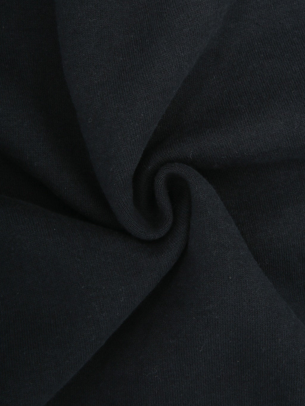 Deluxeware S101-00 Flat Seam Plain Sweatshirt Core Black