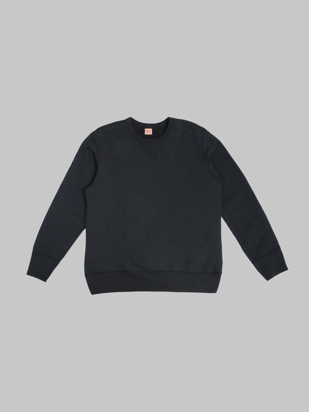 Deluxeware S101-00 Flat Seam Plain Sweatshirt Core Black