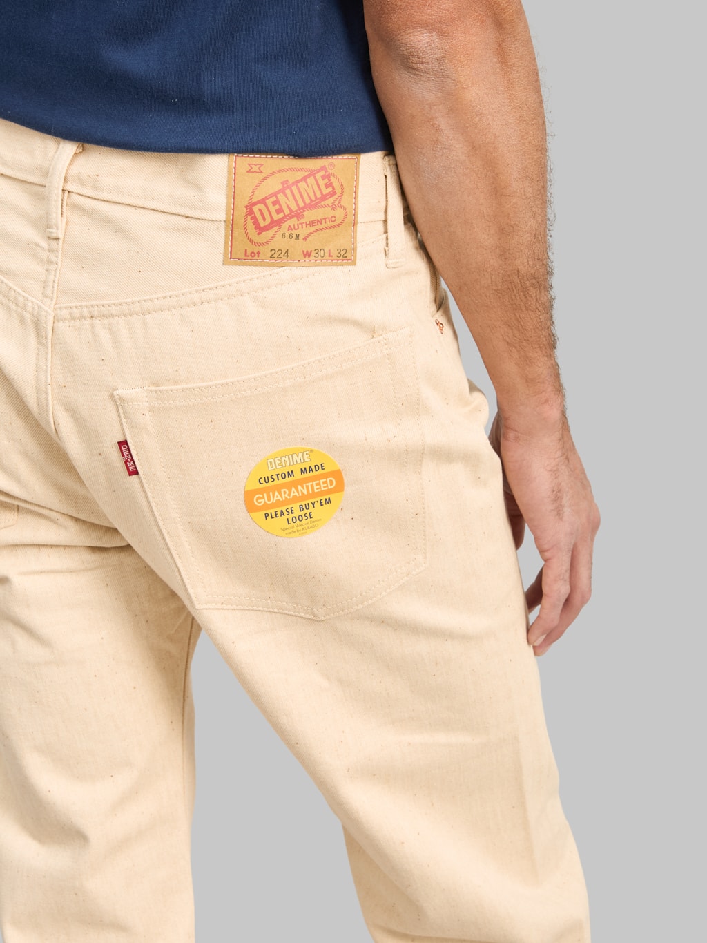 Denime "Lot. 224" 66 Model Mother Cotton 14oz Straight Jeans Natural