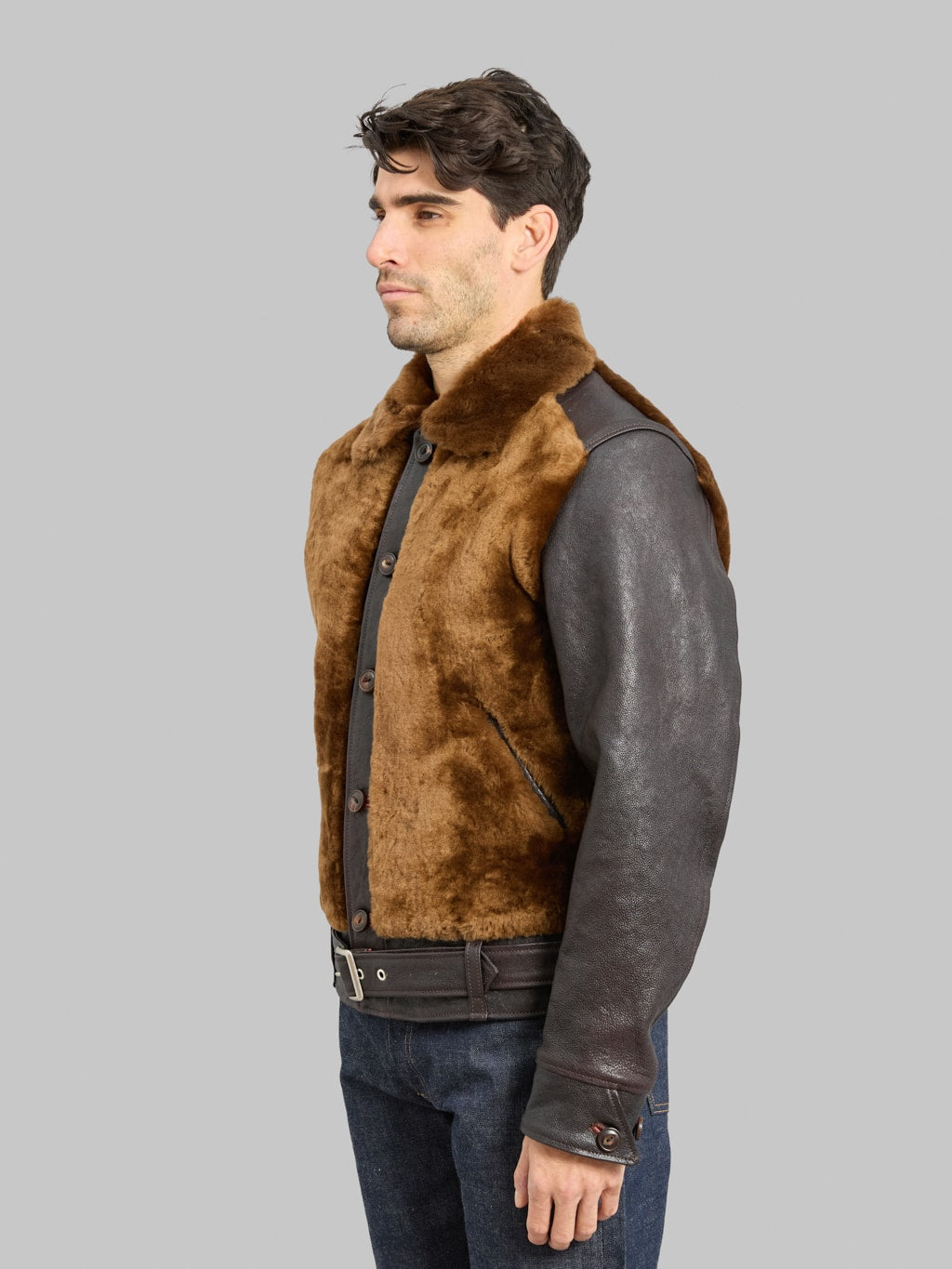 Double Helix Conductor Red Core Horsehide Black Brown side look