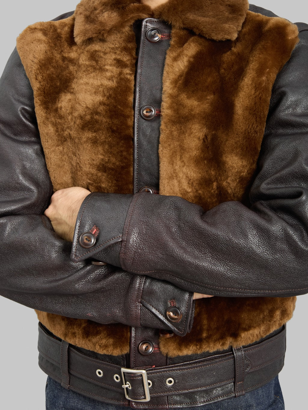 Double Helix Conductor Red Core Horsehide Black Brown details