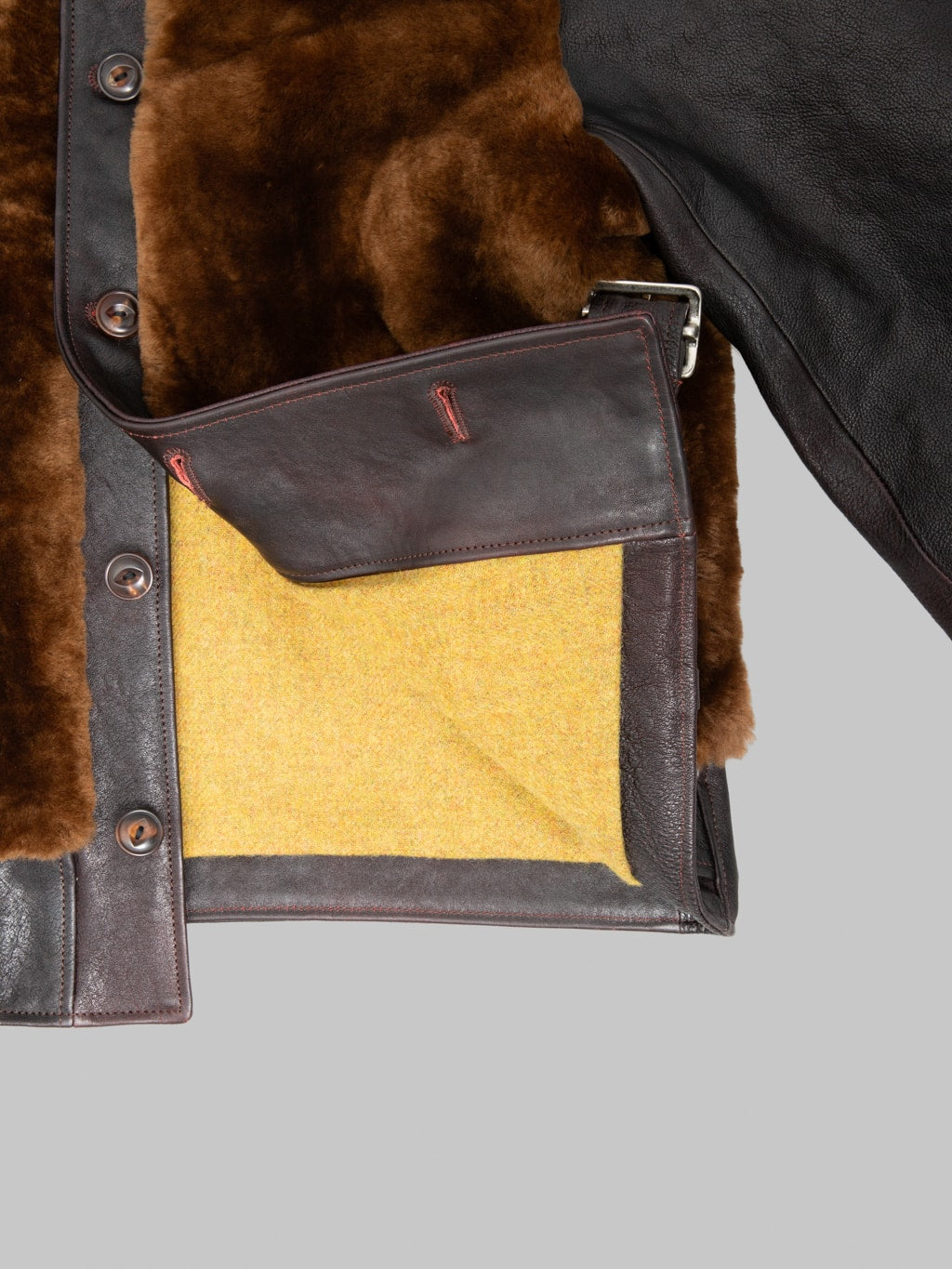 Double Helix Conductor Red Core Horsehide Black Brown interior details