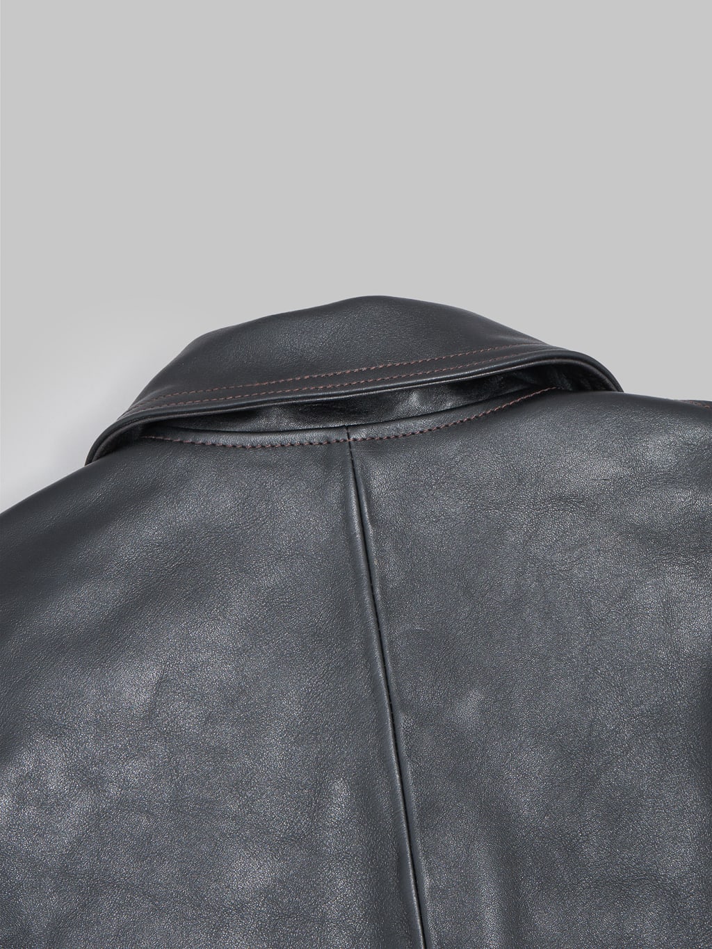 double helix dodecagon riders horsehide jacket black back collar