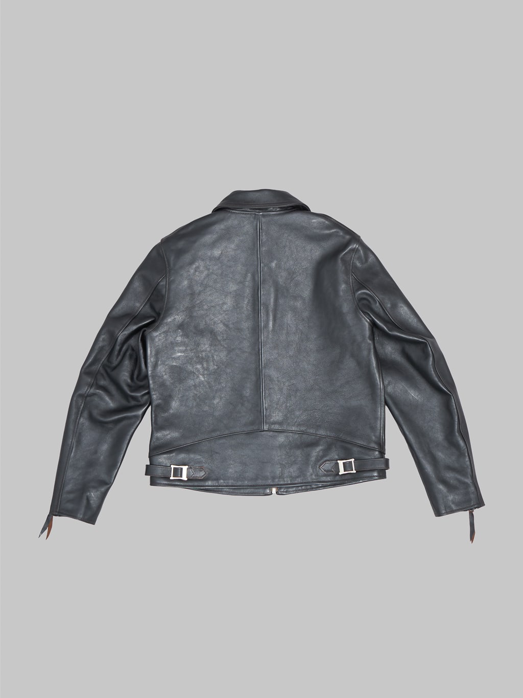 double helix dodecagon riders horsehide jacket black back