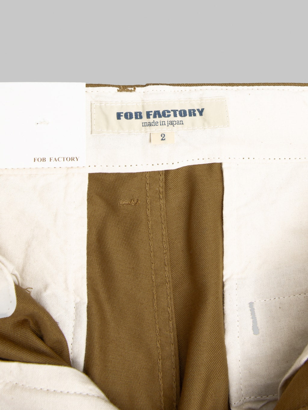 FOB Factory F0514 Narrow US Trousers Khaki