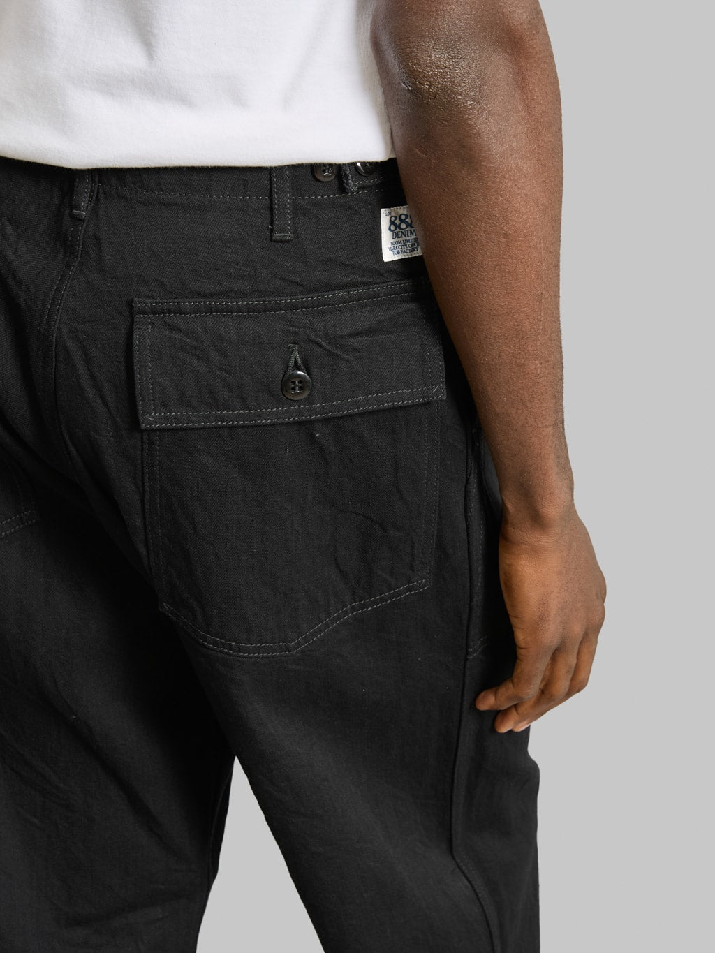 FOB Factory F0541 888 Denim Baker Pants Black