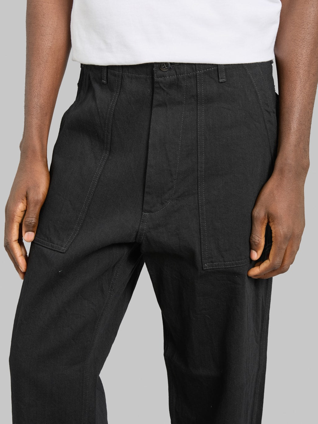 FOB Factory F0541 888 Denim Baker Pants Black