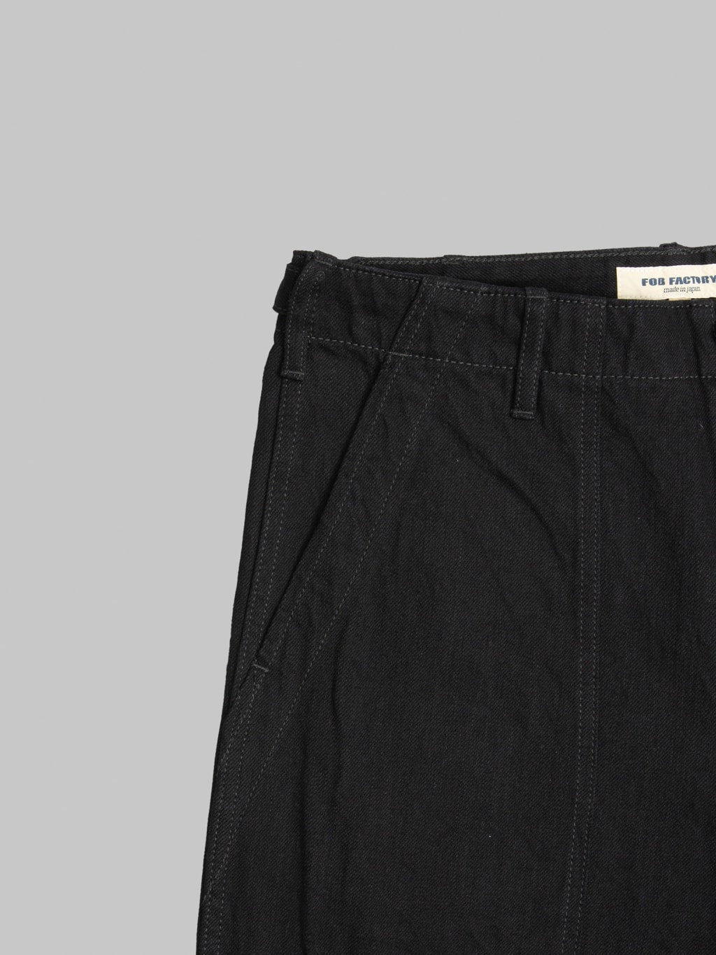 FOB Factory F0541 888 Denim Baker Pants Black