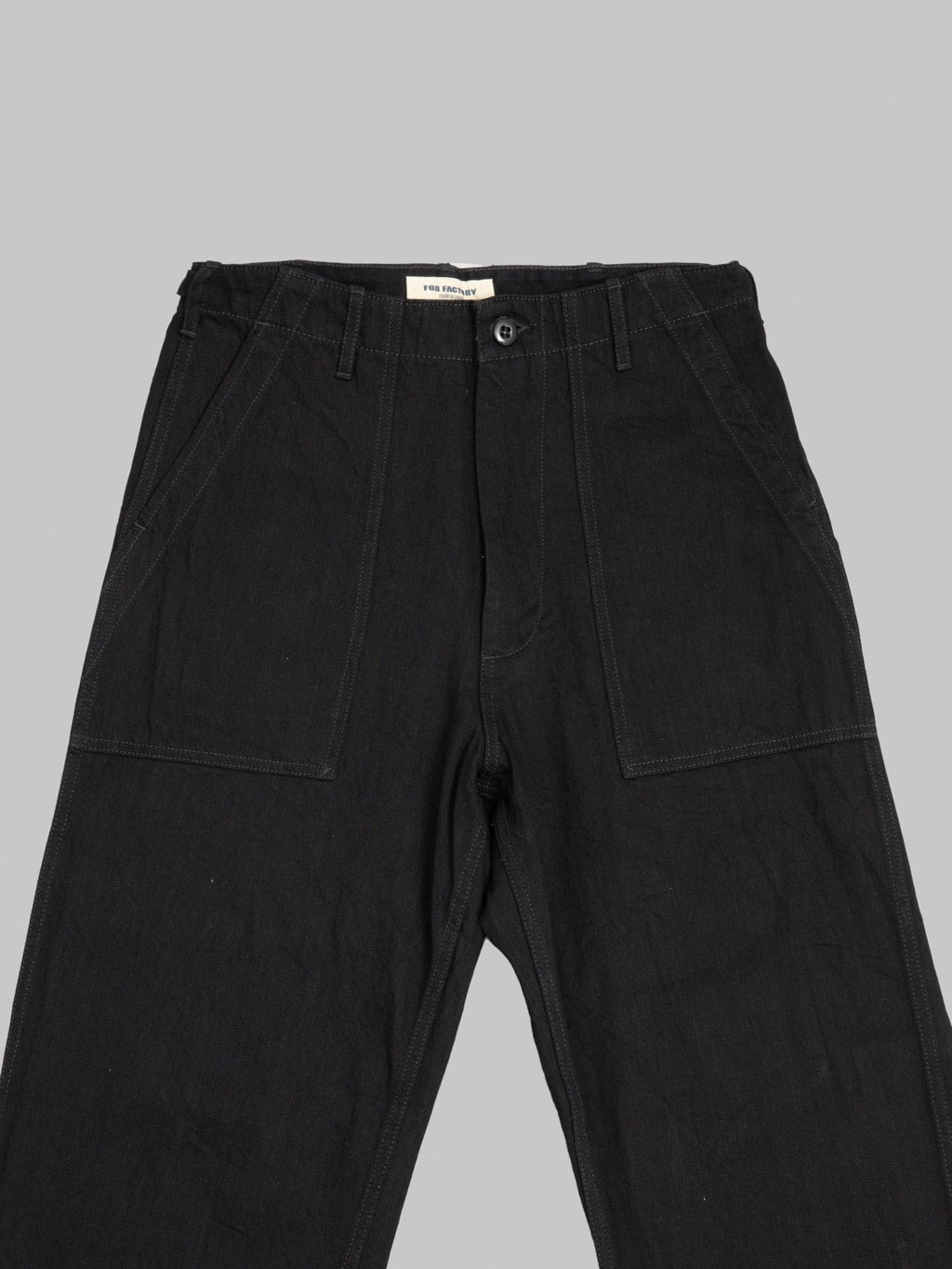 FOB Factory F0541 888 Denim Baker Pants Black