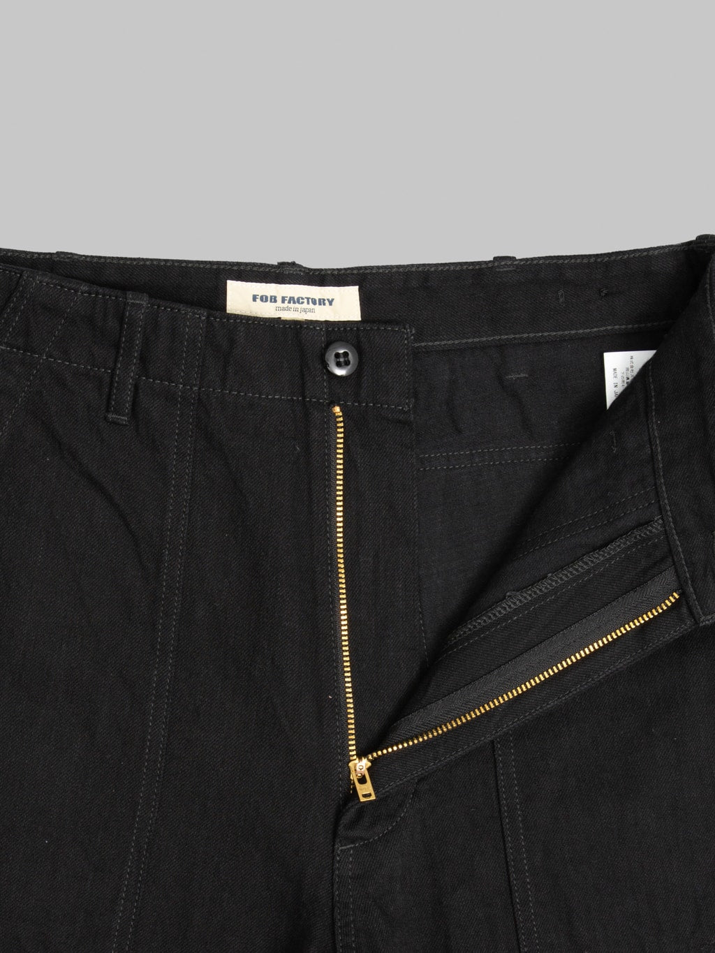 FOB Factory F0541 888 Denim Baker Pants Black