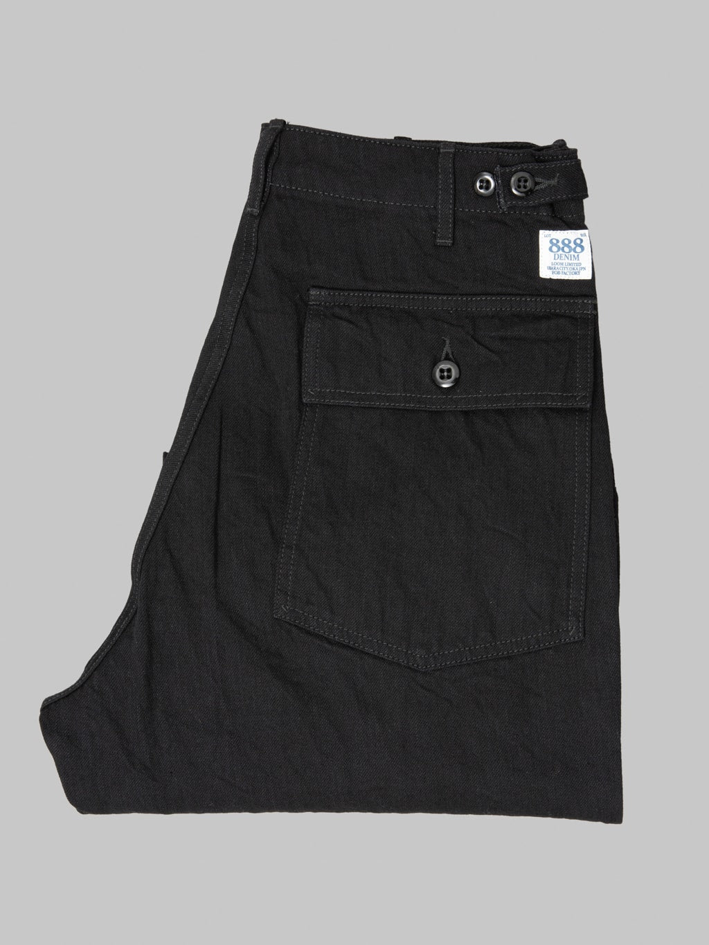FOB Factory F0541 888 Denim Baker Pants Black