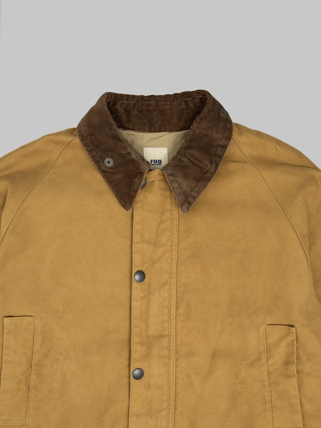 FOB Factory F2361 Moleskin Riding Jacket Khaki