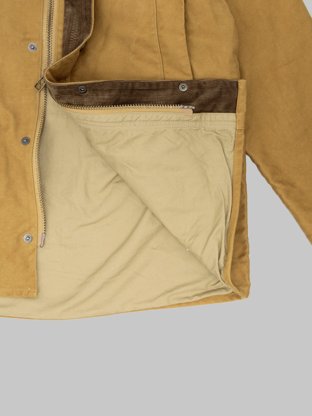 FOB Factory F2361 Moleskin Riding Jacket Khaki