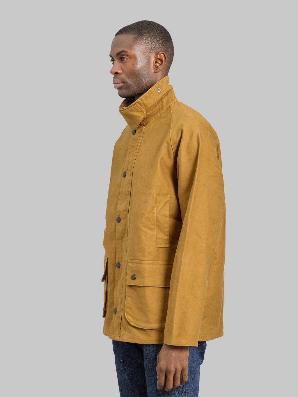 FOB Factory F2361 Moleskin Riding Jacket Khaki
