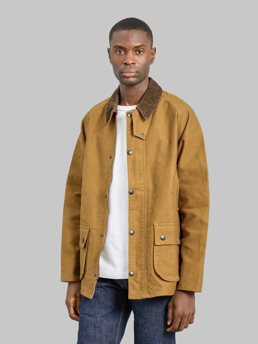 FOB Factory F2361 Moleskin Riding Jacket Khaki