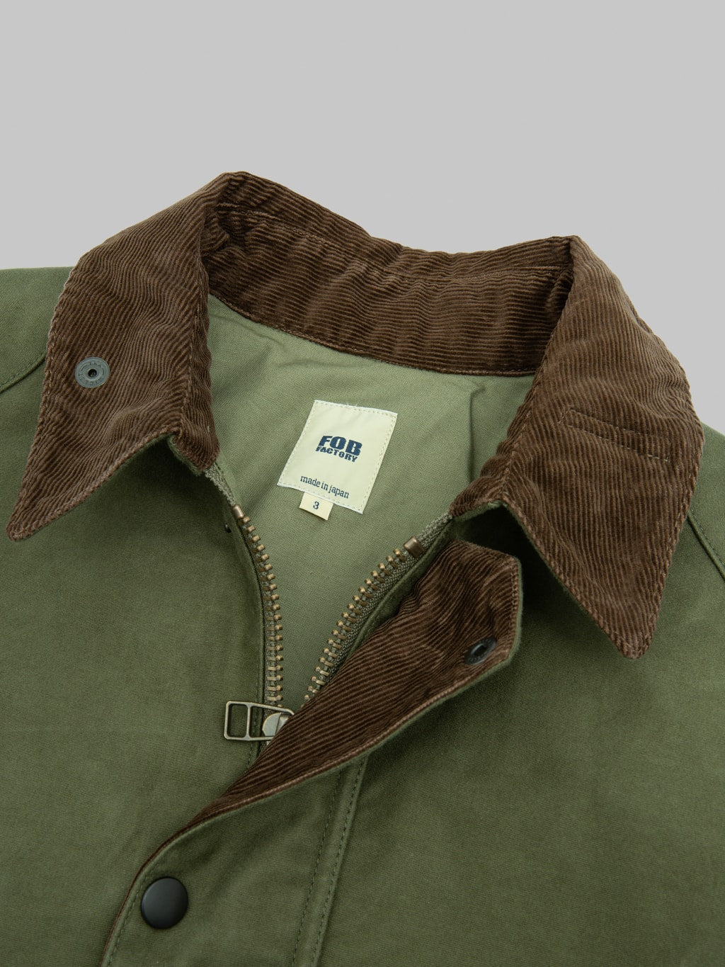 FOB Factory F2361 Moleskin Riding Jacket Olive