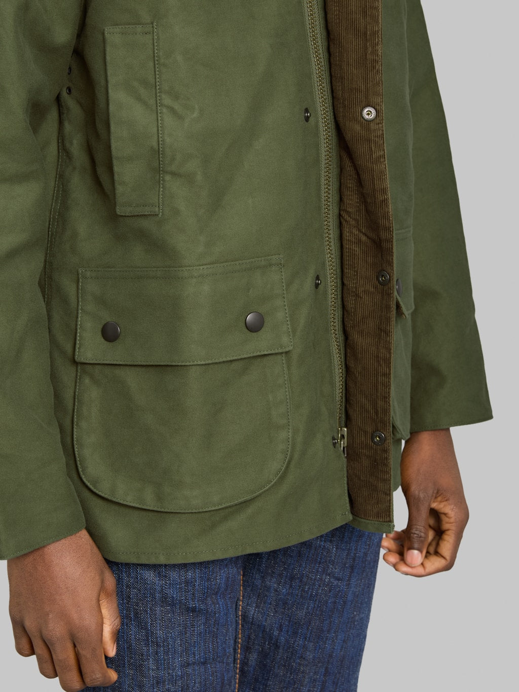 FOB Factory F2361 Moleskin Riding Jacket Olive