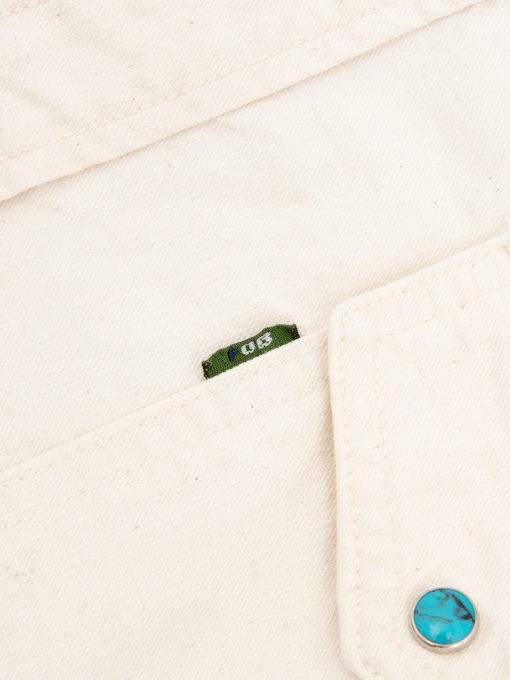 Fob Factory F3512 Western Shirt Ecru