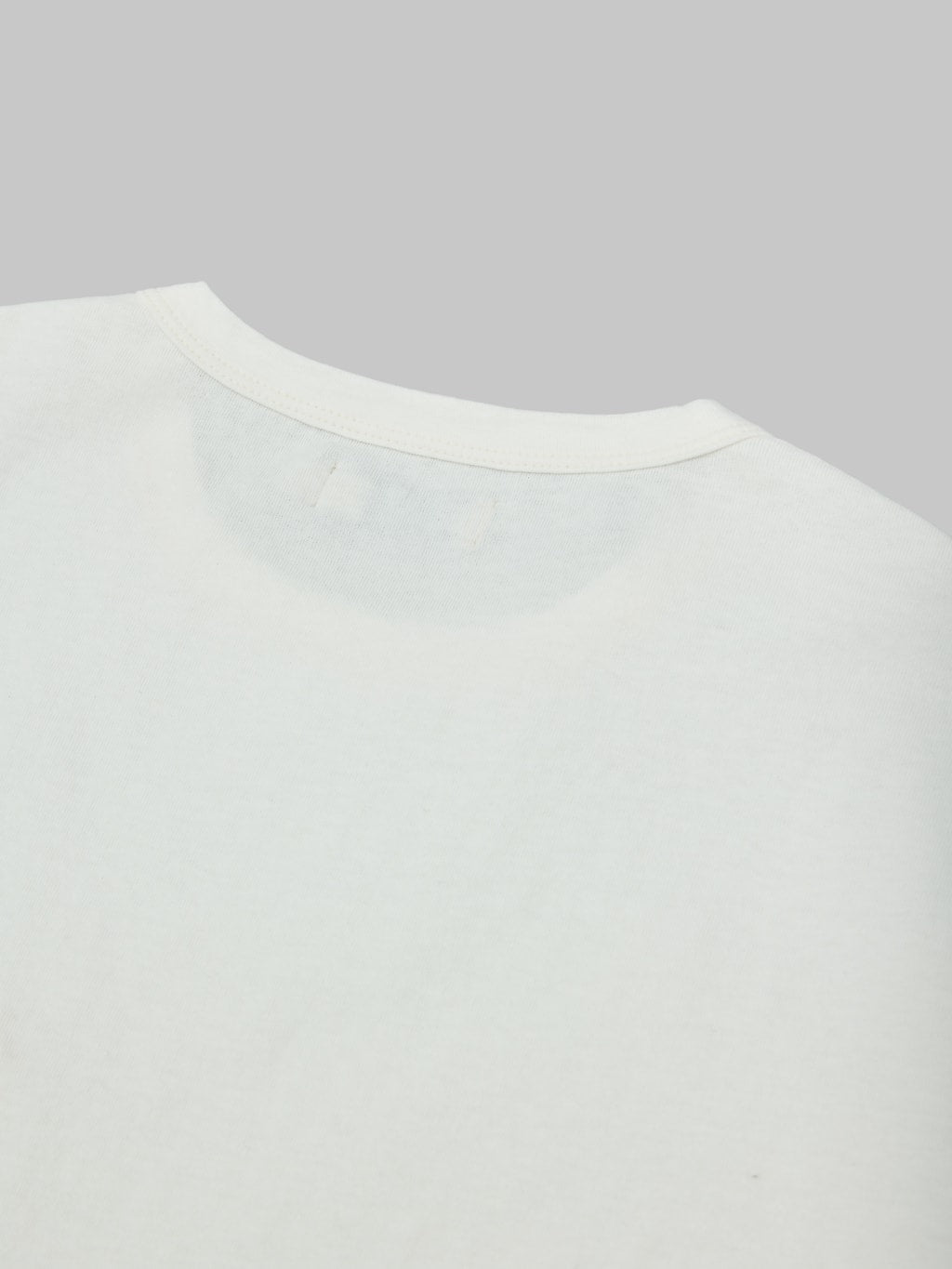 freenote cloth 9 ounce pocket t shirt white back collar