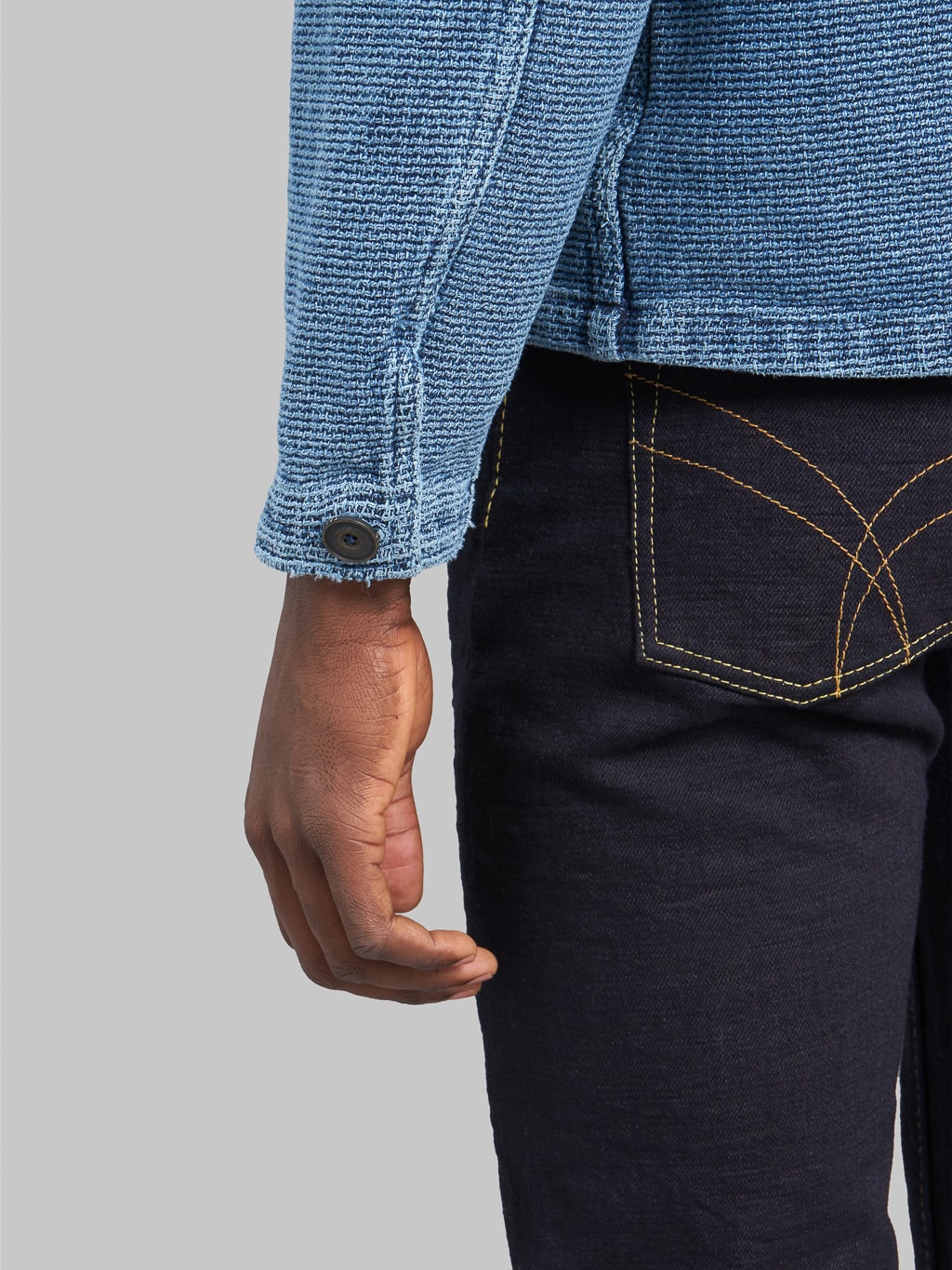 Freenote Cloth Midway Indigo Sashiko 2 Year Wash Jacket