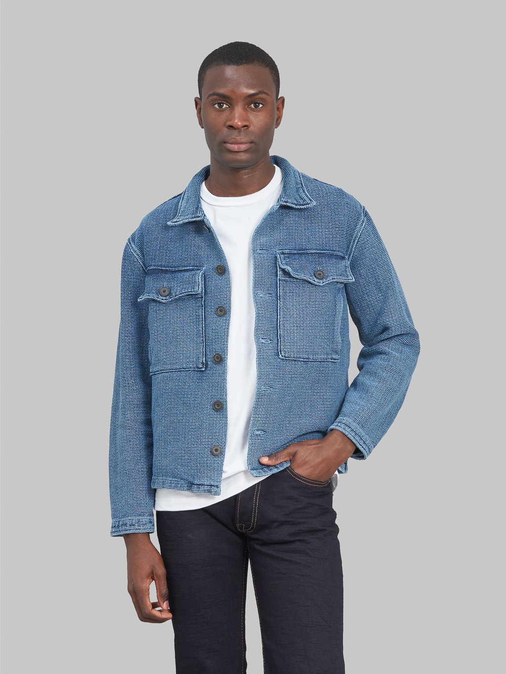 Freenote Cloth Midway Indigo Sashiko Jacket