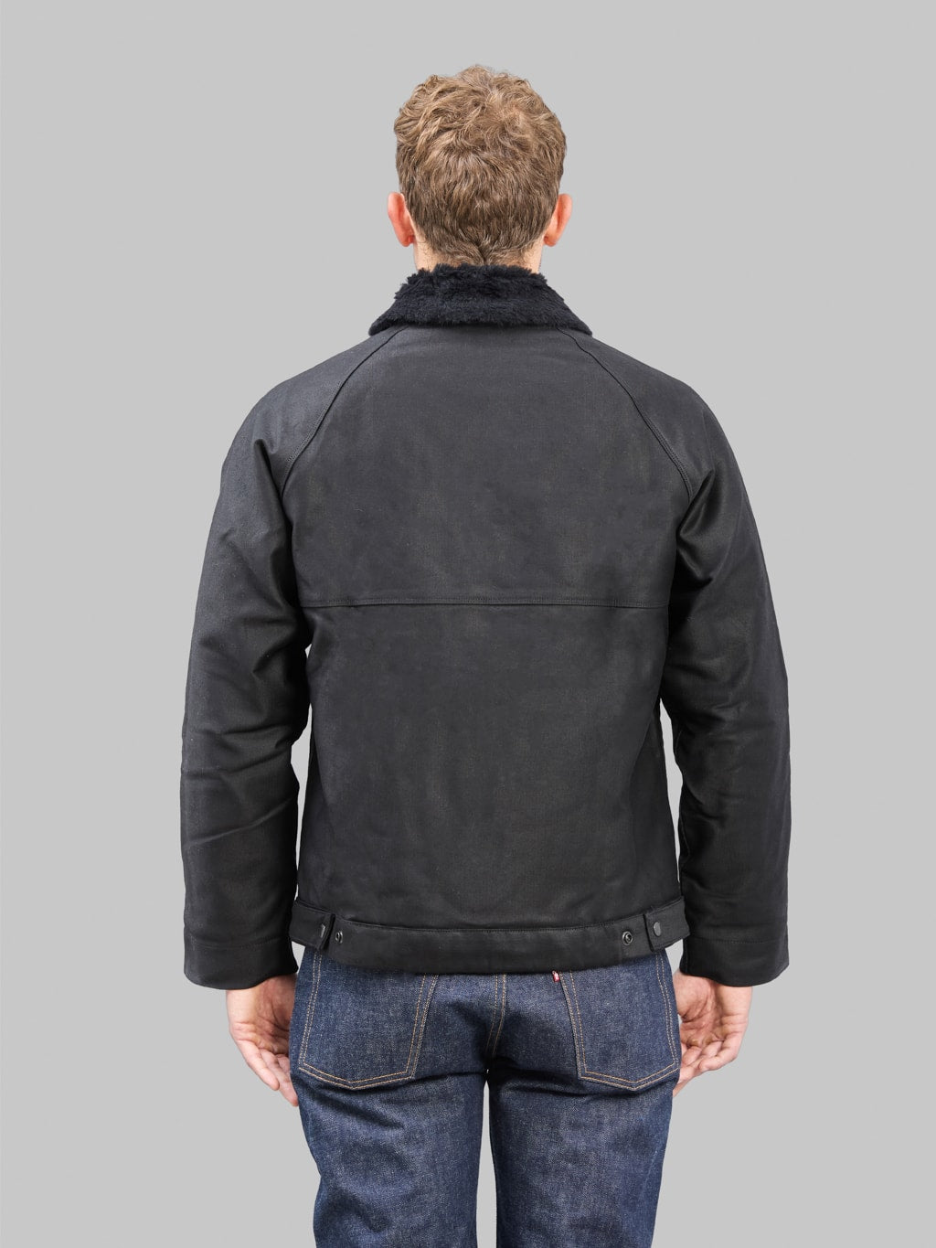 Freenote Mariner Heavy Jacket Black back fit
