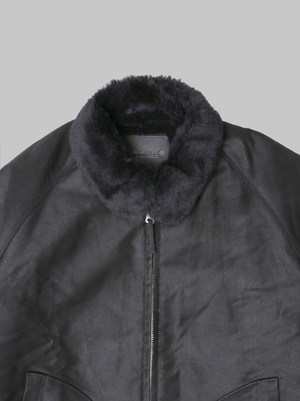 Freenote Mariner Heavy Jacket Black collar