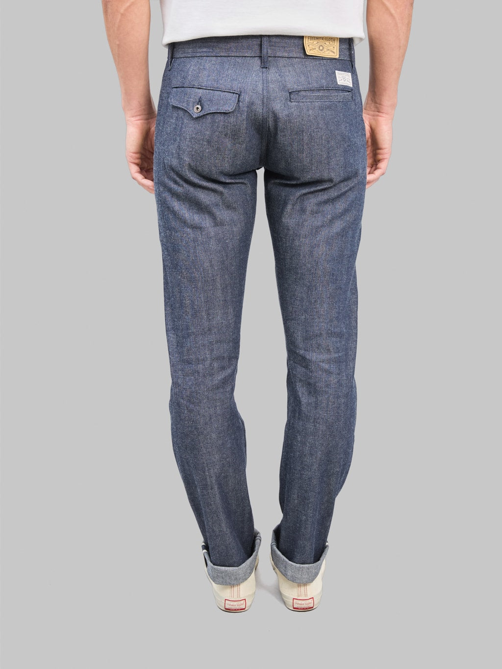 Freenote Workers Chino Slim Fit 11oz 1900 Denim back fit