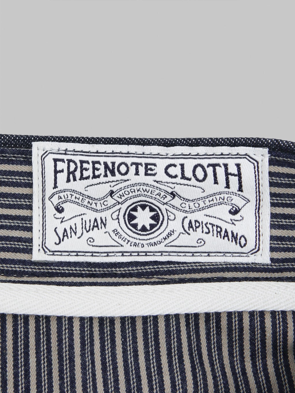 Freenote Workers Chino Slim Fit 11oz 1900 Denim tag