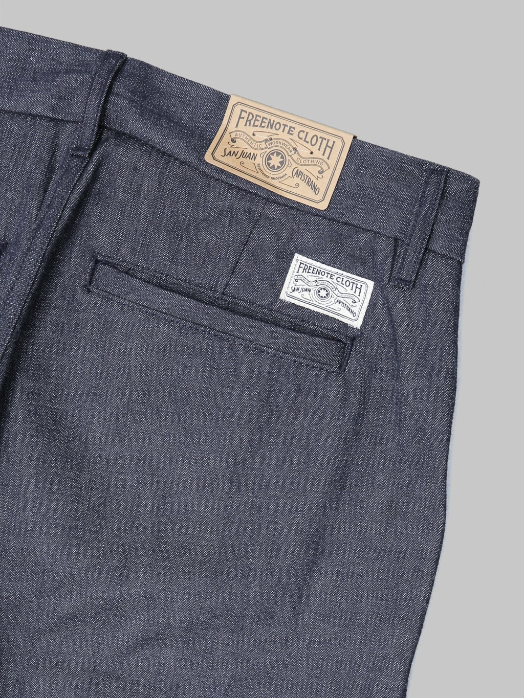 Freenote Workers Chino Slim Fit 11oz 1900 Denim back patch